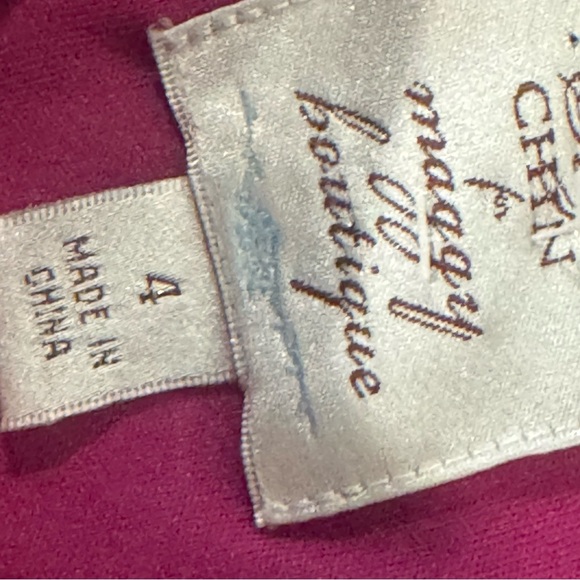 Suzy Chin for Maggy Boutique silky ruched sheath dress ❤️ - Picture 4 of 7